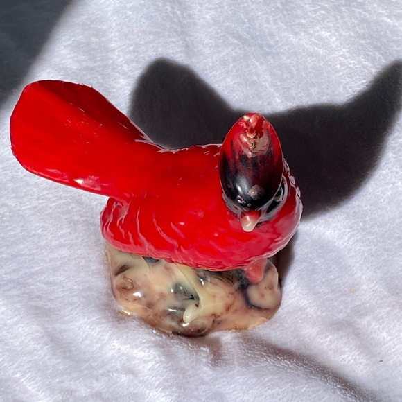 Vintage Red Cardinal Bird Candle - Picture 2 of 12